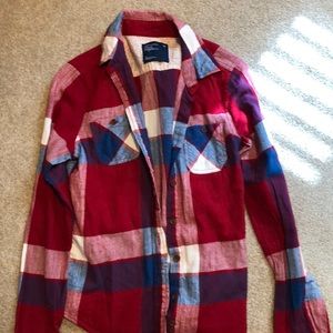 American Eagle flannel top